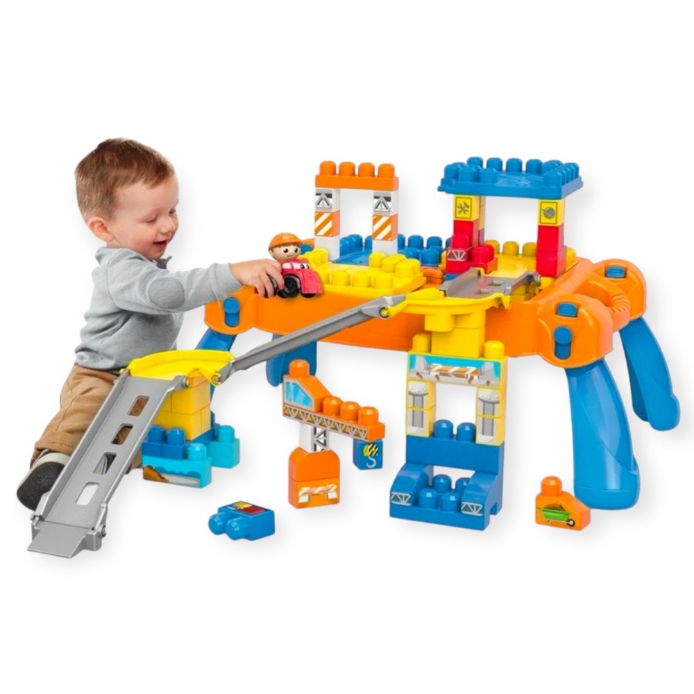 MEGA BLOKS First Builders Build And Go Table Construction Site